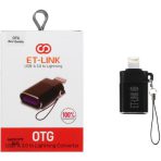 تبدیل OTG کانکتور آیفون گارانتی دار LIGHTNING CONVERTOR ET-LINK