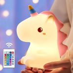 چراغ خواب سیلیکونی طرح یونیکورن Unicorn Night Light