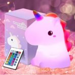 چراغ خواب سیلیکونی طرح یونیکورن Unicorn Night Light